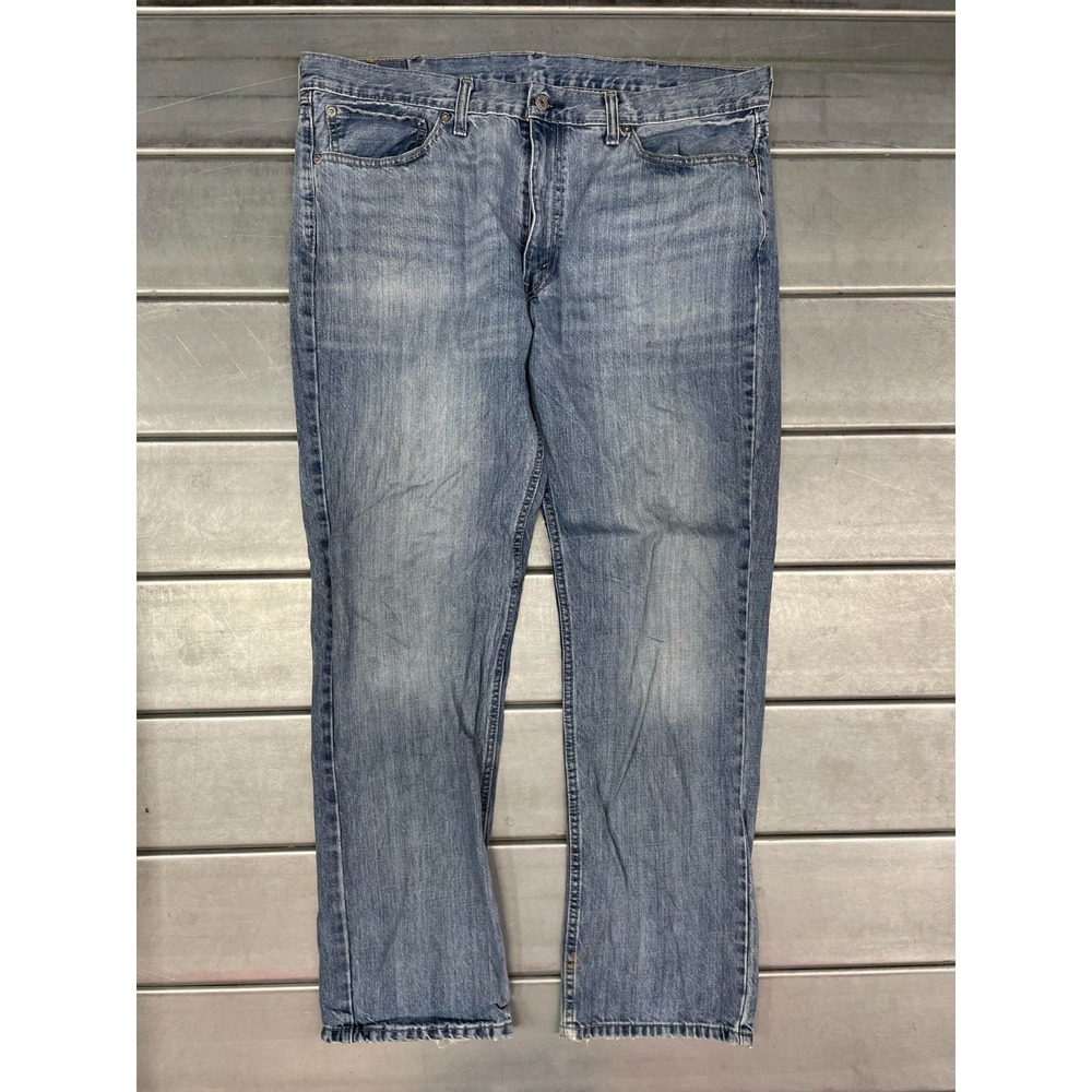 Levis 514 Jeans Mens‎ 38X32 Blue Medium Wash Denim Slim Straight 100% Cotton